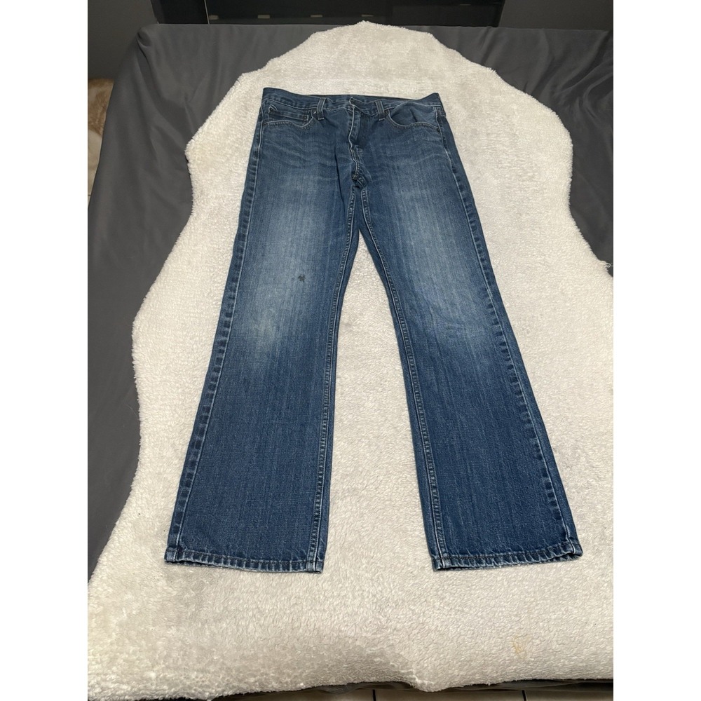Levi's Men's 527 Slim Bootcut Jeans 33x32 Blue Medium Wash Cowboy Western Rodeo